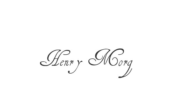 Henry Morgan Hand font thumbnail
