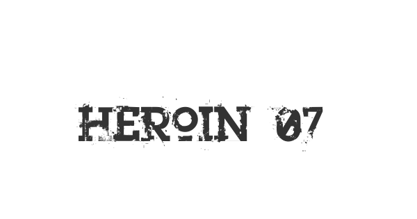 Heroin 07 font thumbnail