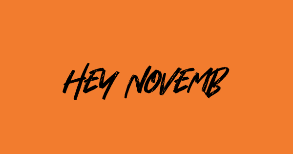 Hey November font thumbnail