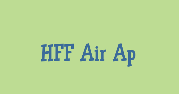 HFF Air Apparent font thumbnail