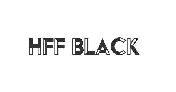 HFF Black Steel font thumbnail