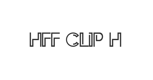 HFF Clip Hanger font thumbnail