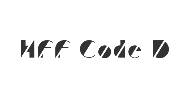HFF Code Deco font thumbnail
