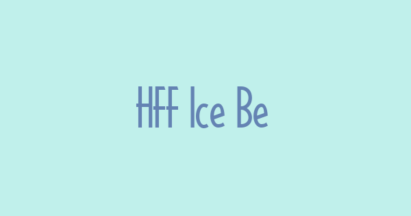HFF Ice Bergman font thumbnail