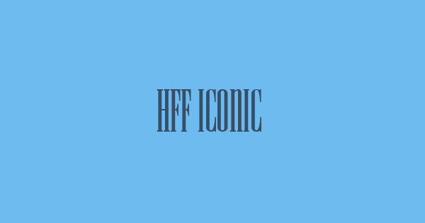 HFF Iconic Ionic font thumbnail
