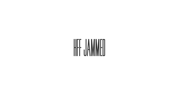 HFF Jammed Pack font thumbnail
