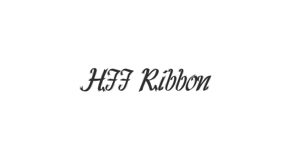 HFF Ribbon font thumbnail