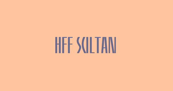 HFF Sultan of Swat font thumbnail