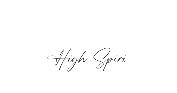 High Spirited font thumbnail