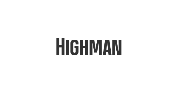 Highman font thumbnail