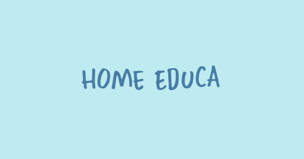 Home Education font thumbnail