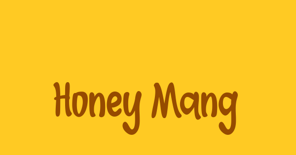 Honey Mango font thumbnail