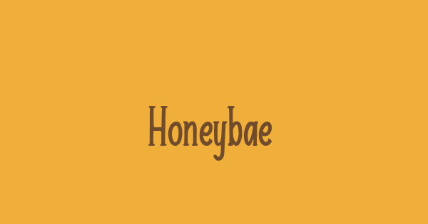 Honeybae font thumbnail