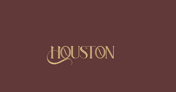Houston font thumbnail