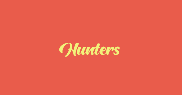 Hunters font thumbnail