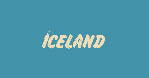 Iceland font thumbnail
