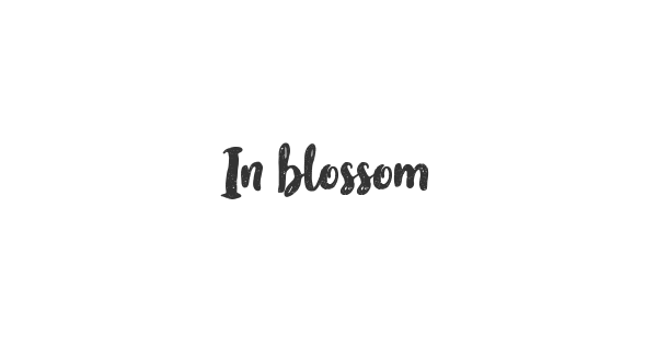 In blossom font thumbnail