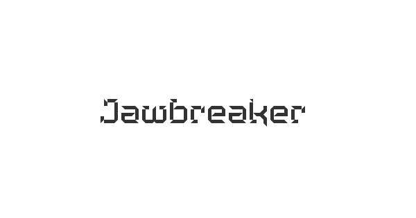 Jawbreaker font thumbnail