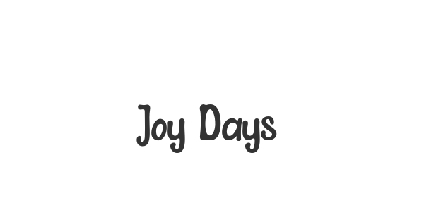 Joy Days font thumbnail