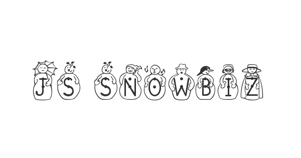 JS Snowbiz font thumbnail