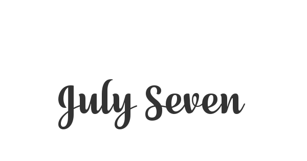 July Seventh font thumbnail