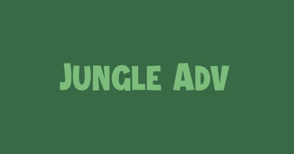 Jungle Adventurer font thumbnail