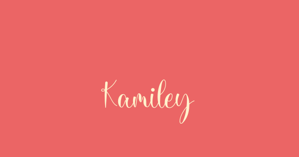 Kamiley font thumbnail