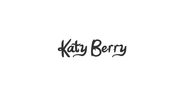 Katy Berry font thumbnail