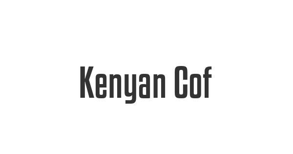 Kenyan Coffee font thumbnail