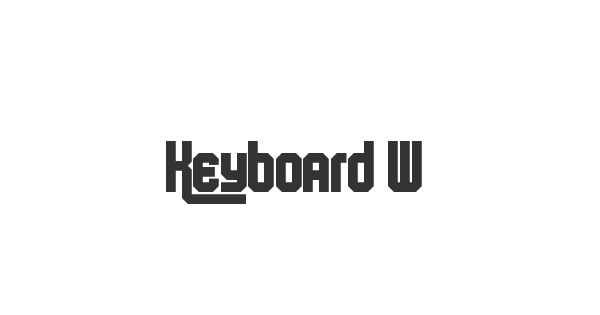 Keyboard Warrior font thumbnail