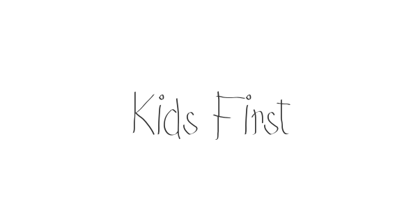 Kids First Print font thumbnail