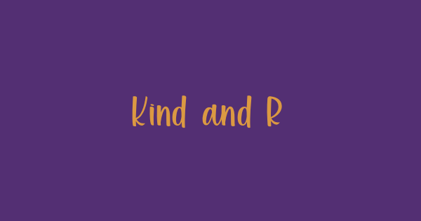 Kind and Rich font thumbnail