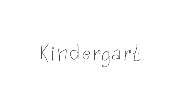 Kindergarten Memories font thumbnail