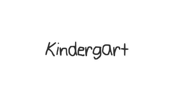 Kindergarten font thumbnail