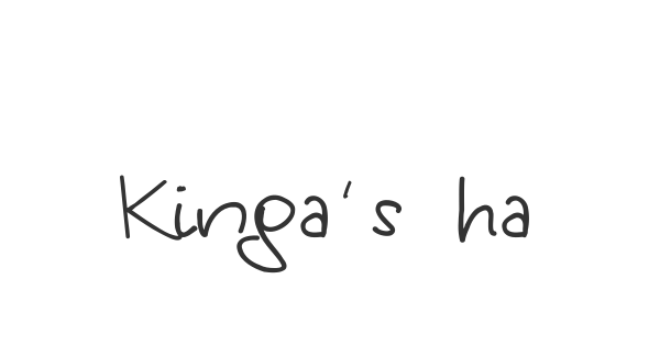 Kinga’s handwriting font thumbnail