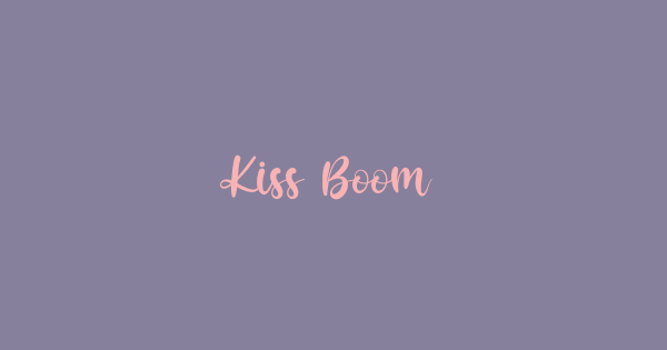 Kiss Boom font thumbnail