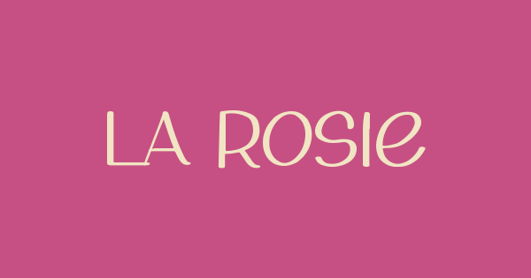 La Rosie font thumbnail