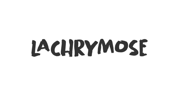 Lachrymose font thumbnail