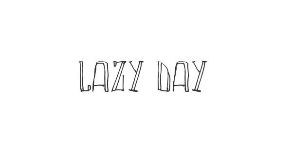 Lazy Day font thumbnail