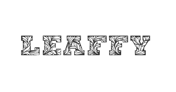 Leaffy font thumbnail