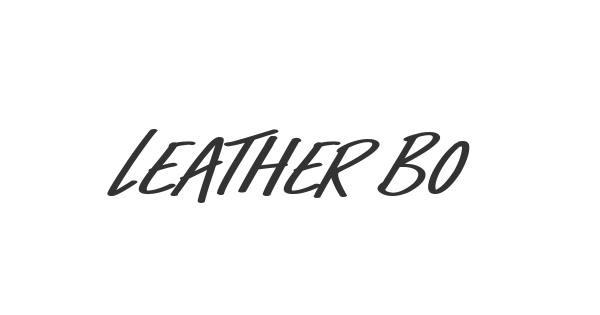 Leather Boots font thumbnail