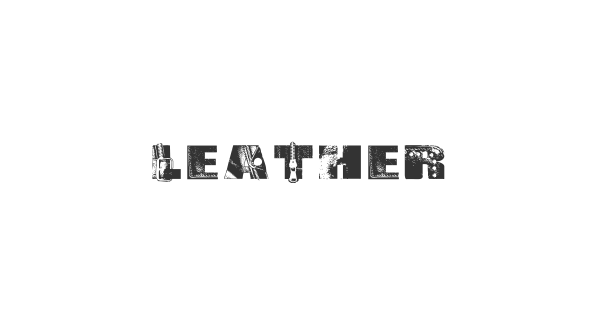 Leather font thumbnail