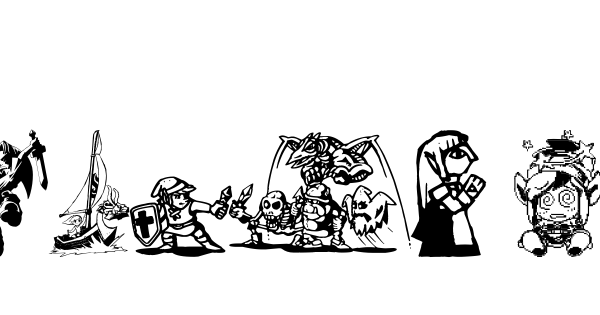 Legend Of Zelda TriFont font thumbnail