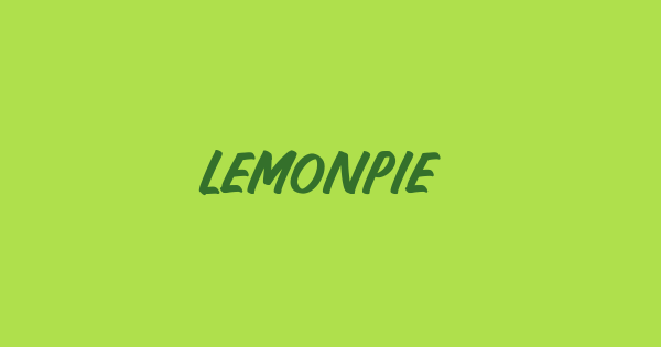 Lemonpie font thumbnail