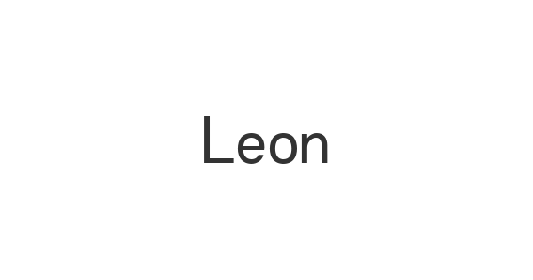 Leon font thumbnail