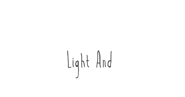 Light And Airy font thumbnail