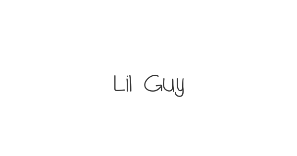 Lil Guy font thumbnail