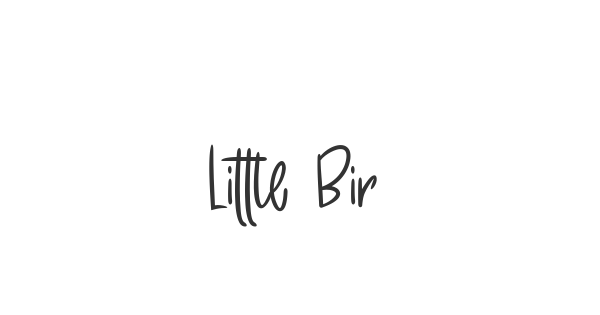 Little Birdy font thumbnail