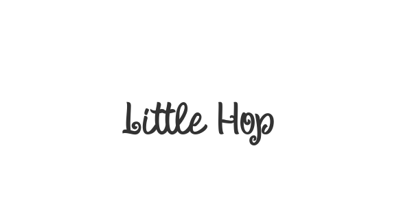 Little Hopper font thumbnail