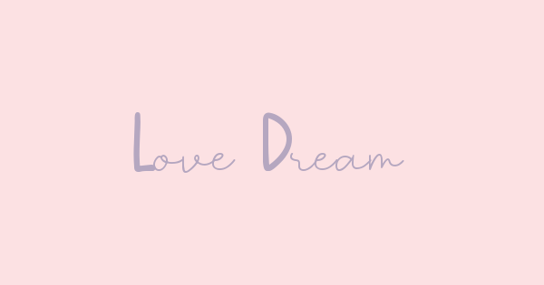 Love Dream font thumbnail